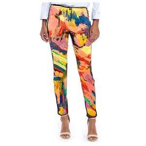 Skinny Stretch Slim Cut Pant ZIP Pocket Art